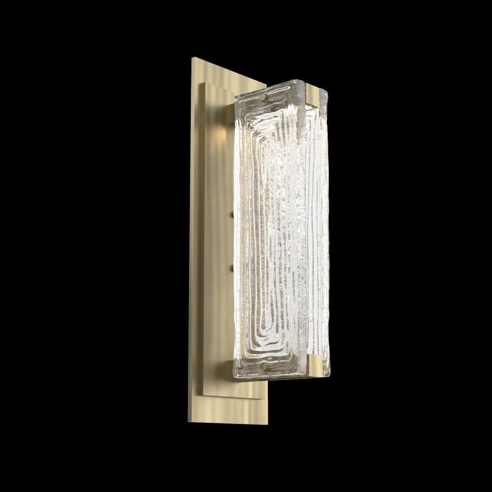 Tabulo Sconce-Heritage Brass-Linea Cast Glass