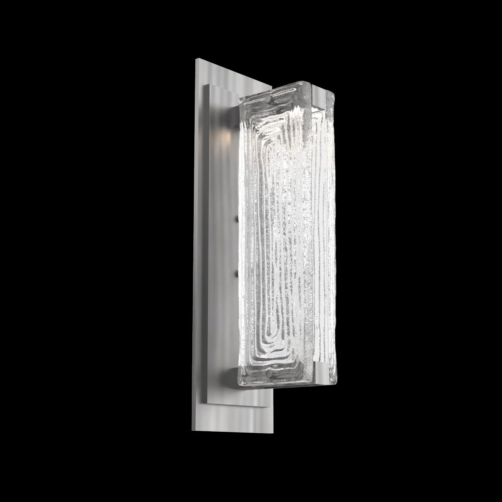 Tabulo Sconce-Satin Nickel-Linea Cast Glass