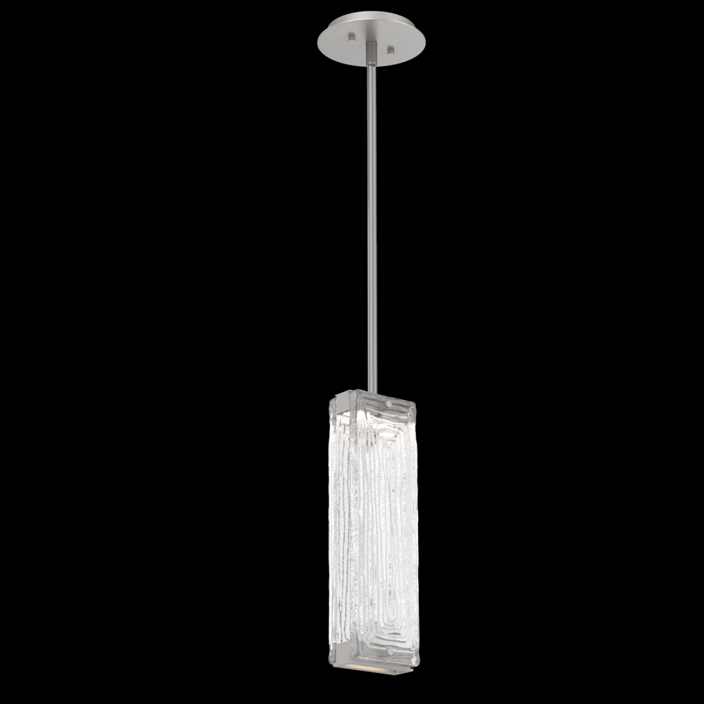 Tabulo Pendant-Beige Silver-Linea Cast Glass