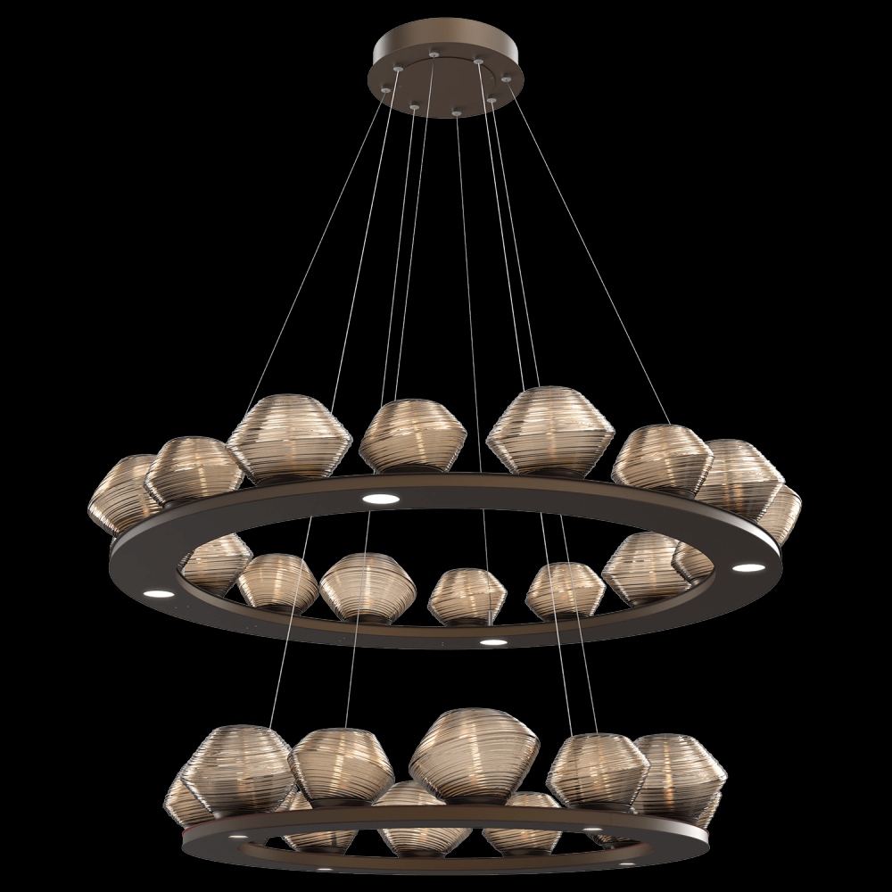 Mesa 36&#34; & 48&#34; Two-Tier Ring-Beige Silver