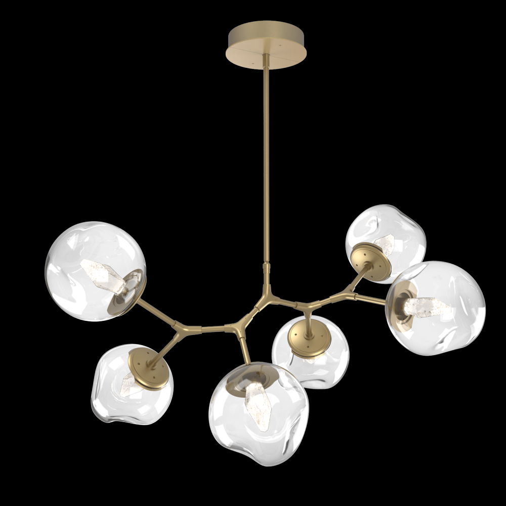 Luna 6pc Branch-Gilded Brass-Geo Inner