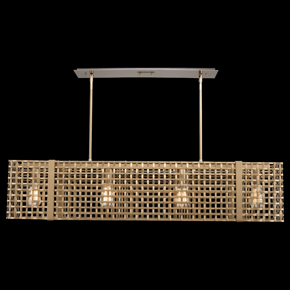 Tweed Linear Suspension-65-Gilded Brass