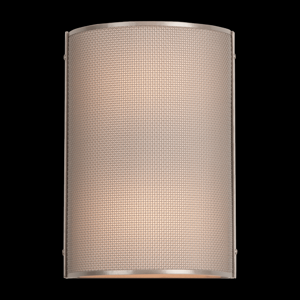 Uptown Mesh w/Glass Cover Sconce