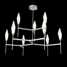 Hammerton CHB0050-54-SN-CA-001-L1 - Rock Crystal Round Chandelier-54-Satin Nickel