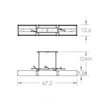 Hammerton PLB0032-0D-FB-IW-001-E2 - Ironwood Linear Suspension-0D-Flat Bronze