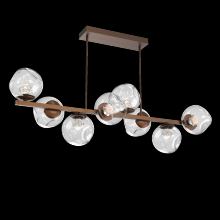 Hammerton PLB0086-T8-BB-ZC-001-L3 - Luna 8pc Twisted Branch-Burnished Bronze-Zircon Inner - Clear Outer-Threaded Rod Suspension-LED
