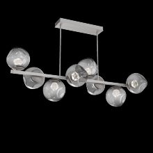 Hammerton PLB0086-T8-BS-ZS-001-L1 - Luna 8pc Twisted Branch-Beige Silver-Zircon Inner - Smoke Outer-Threaded Rod Suspension-LED 2700K
