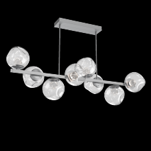 Hammerton PLB0086-T8-CS-FC-001-L3 - Luna 8pc Twisted Branch-Classic Silver-Floret Inner - Clear Outer-Threaded Rod Suspension-LED 3000K