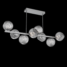 Hammerton PLB0086-T8-CS-FS-001-L1 - Luna 8pc Twisted Branch-Classic Silver-Floret Inner - Smoke Outer-Threaded Rod Suspension-LED 2700K