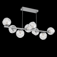 Hammerton PLB0086-T8-CS-GC-001-L1 - Luna 8pc Twisted Branch-Classic Silver-Geo Inner - Clear Outer-Threaded Rod Suspension-LED 2700K