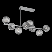 Hammerton PLB0086-T8-CS-GS-001-L1 - Luna 8pc Twisted Branch-Classic Silver-Geo Inner - Smoke Outer-Threaded Rod Suspension-LED 2700K