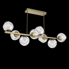 Hammerton PLB0086-T8-GB-GC-001-L3 - Luna 8pc Twisted Branch-Gilded Brass-Geo Inner - Clear Outer-Threaded Rod Suspension-LED 3000K