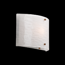 Hammerton CSB0044-0A-PN-BG-E2 - Textured Glass Round Cover Sconce-0A 11"