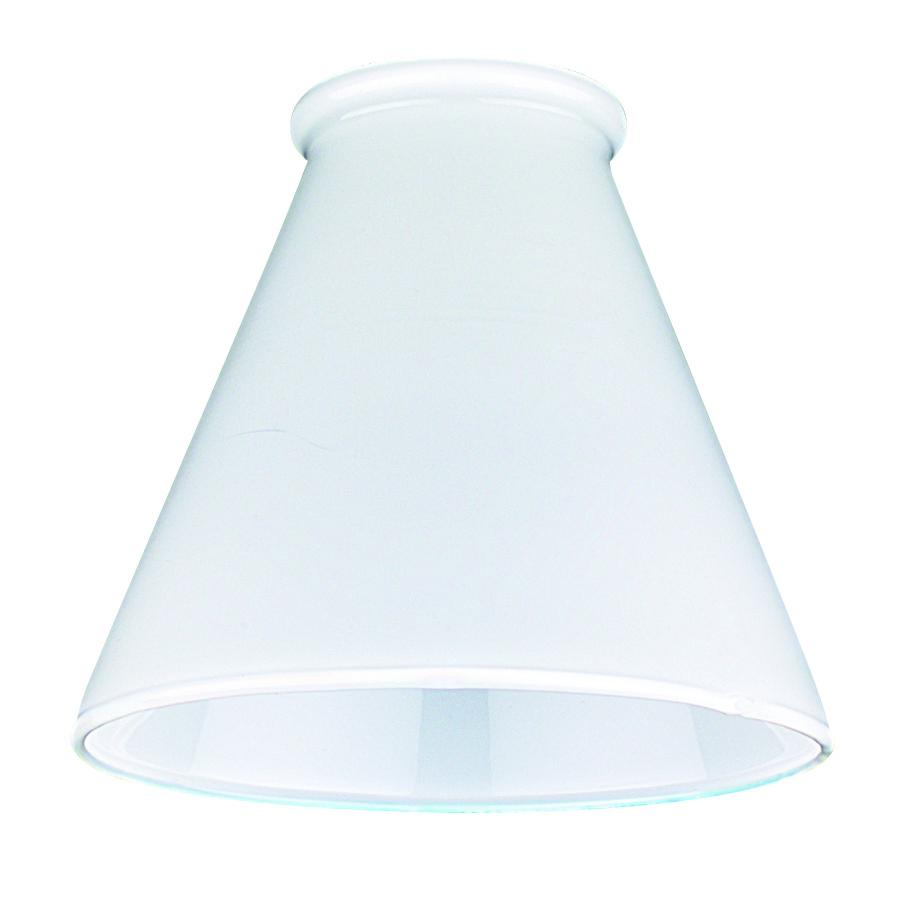 CASED WH CONE GAS SHADE