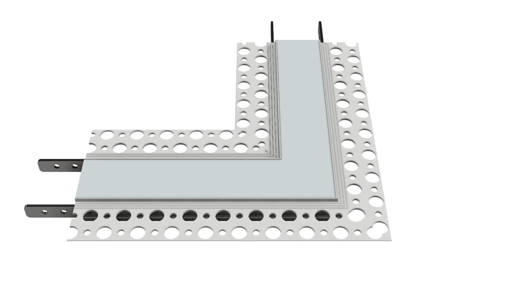 90-Degree Flat Corner Channel for Inspire Mud-In 1&#34; Channel