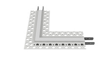 LED INSPIRATIONS CH1-COR-M05-9001 - 90-Degree Flat Corner Channel for Inspire Mud-In 0.5" Channel