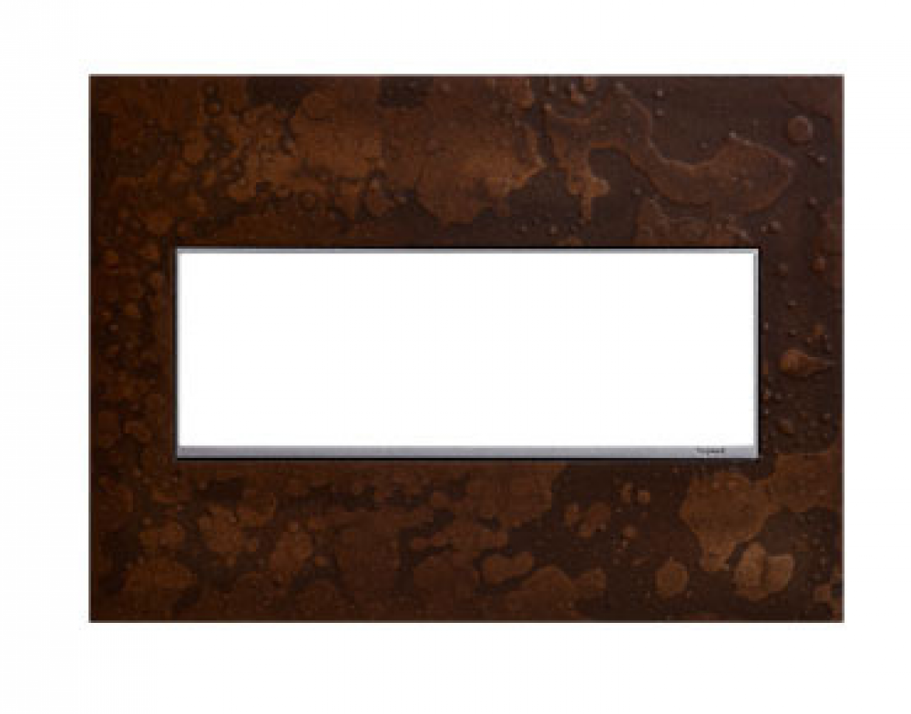 adorne? Three-Gang Screwless Wall Plate in Hubbardton Forge? Bronze