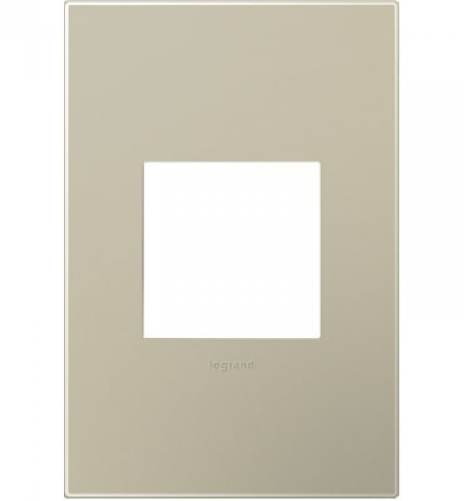 Adorne® Titanium One-Gang Screwless Wall Plate