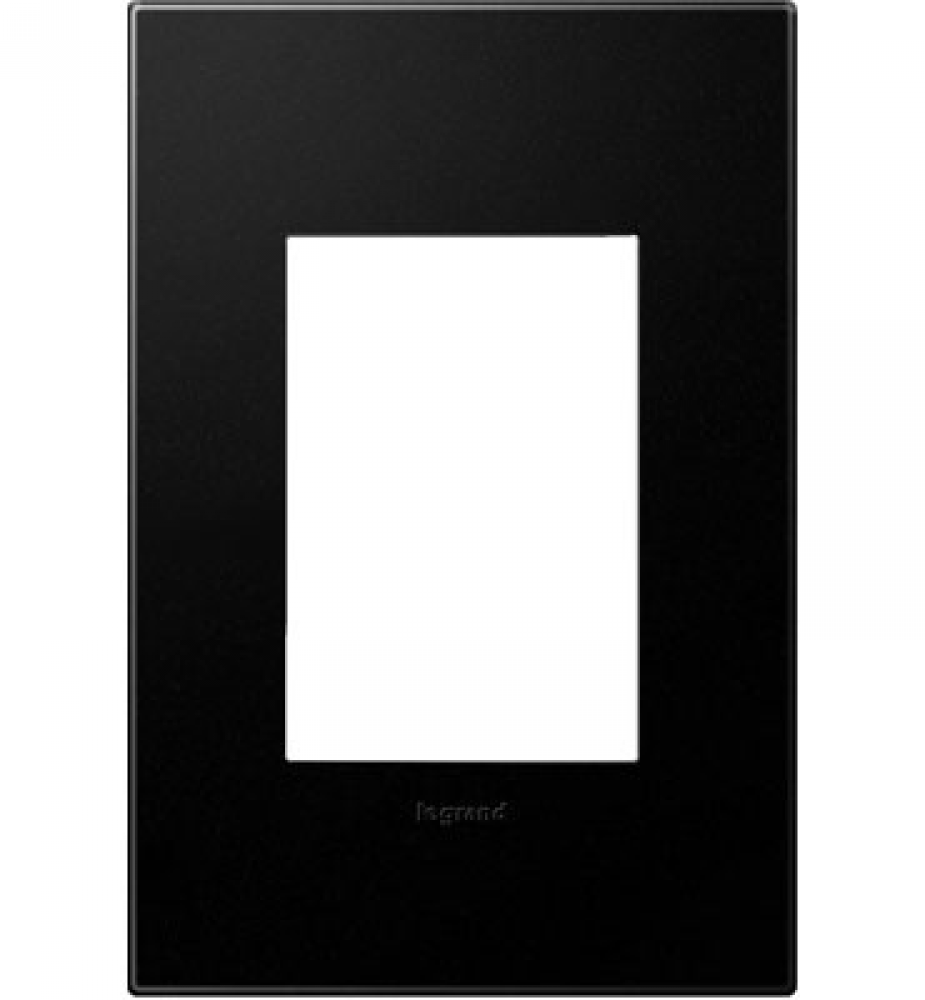 Adorne® Graphite One-Gang-Plus Screwless Wall Plate with Microban®