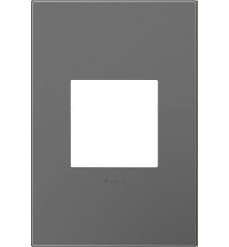 Adorne® Magnesium One-Gang Screwless Wall Plate with Microban®