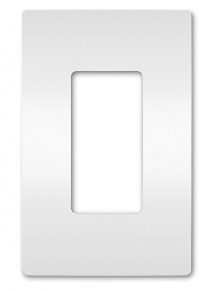 radiant? One-Gang Screwless Wall Plate, White