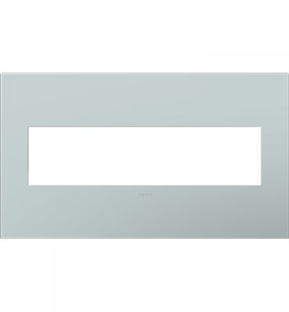 Adorne® Pale Blue Four-Gang Screwless Wall Plate