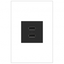 Legrand ARUSB2AA6G4 - adorne® Ultra-Fast USB Type-A/A Outlet Module, Graphite