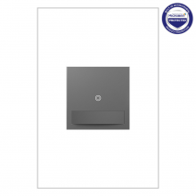 Legrand ASVS12M4 - adorne® Motion Sensor Switch, Manual On/Auto Off, Magnesium, with Microban®