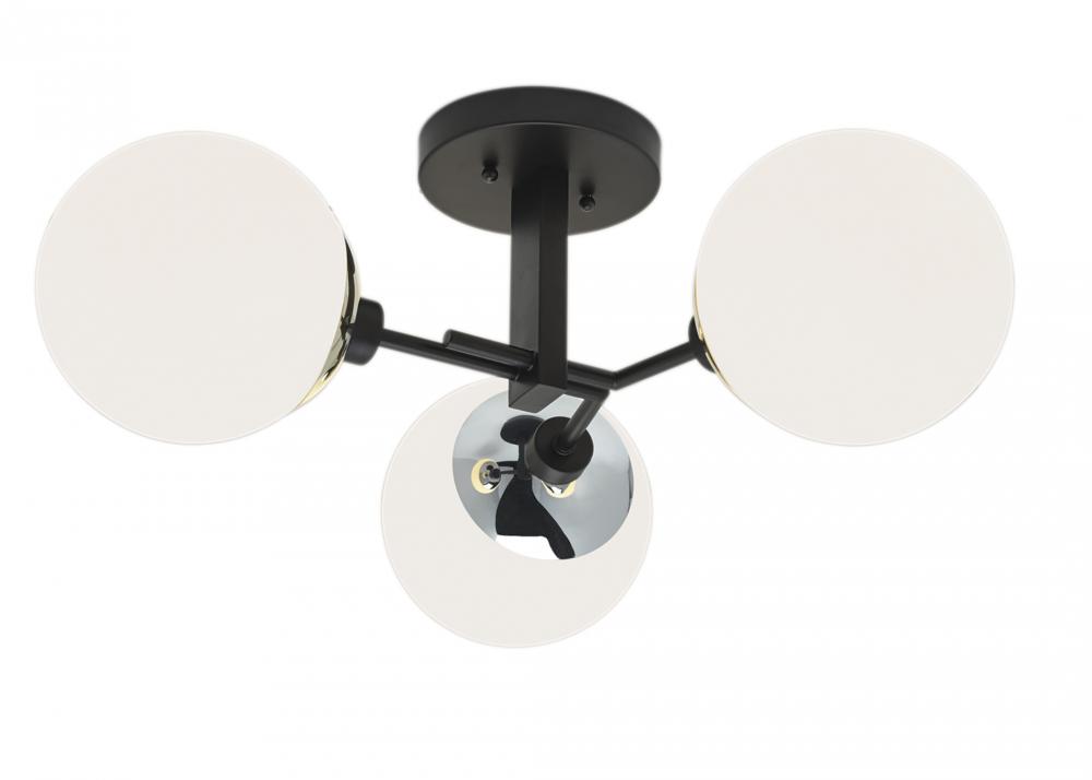 Triple Play Semi-Flush Mount Light