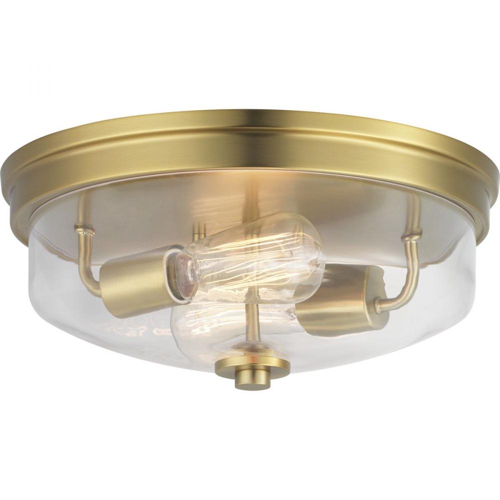 Blakely Collection Two-Light 13-5/8&#34; Flush Mount