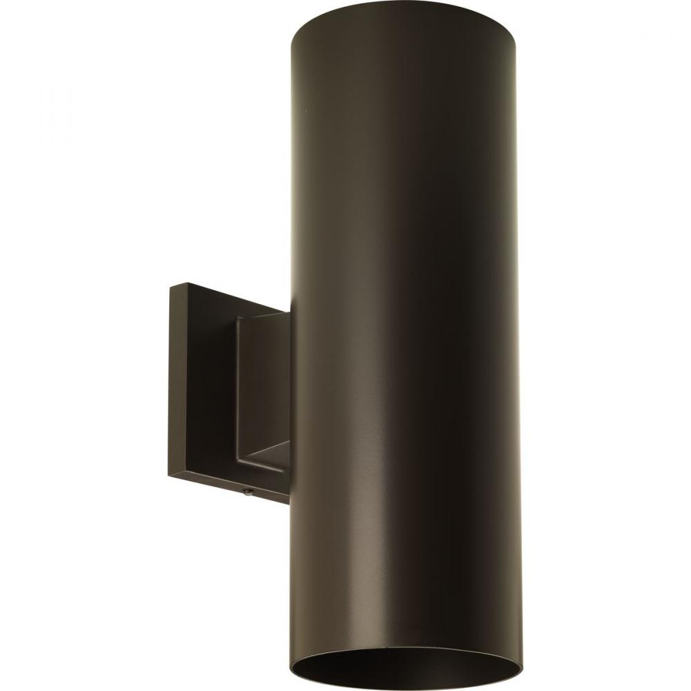 5&#34; LED Outdoor Up/Down Modern Antique Bronze Wall Cylinder with Glass Top Lense
