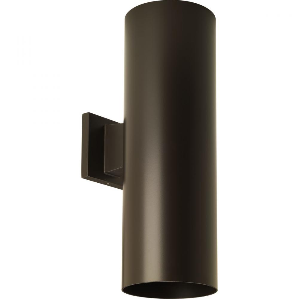6&#34; LED Outdoor Up/Down Modern Antique Bronze Wall Cylinder with Glass Top Lense