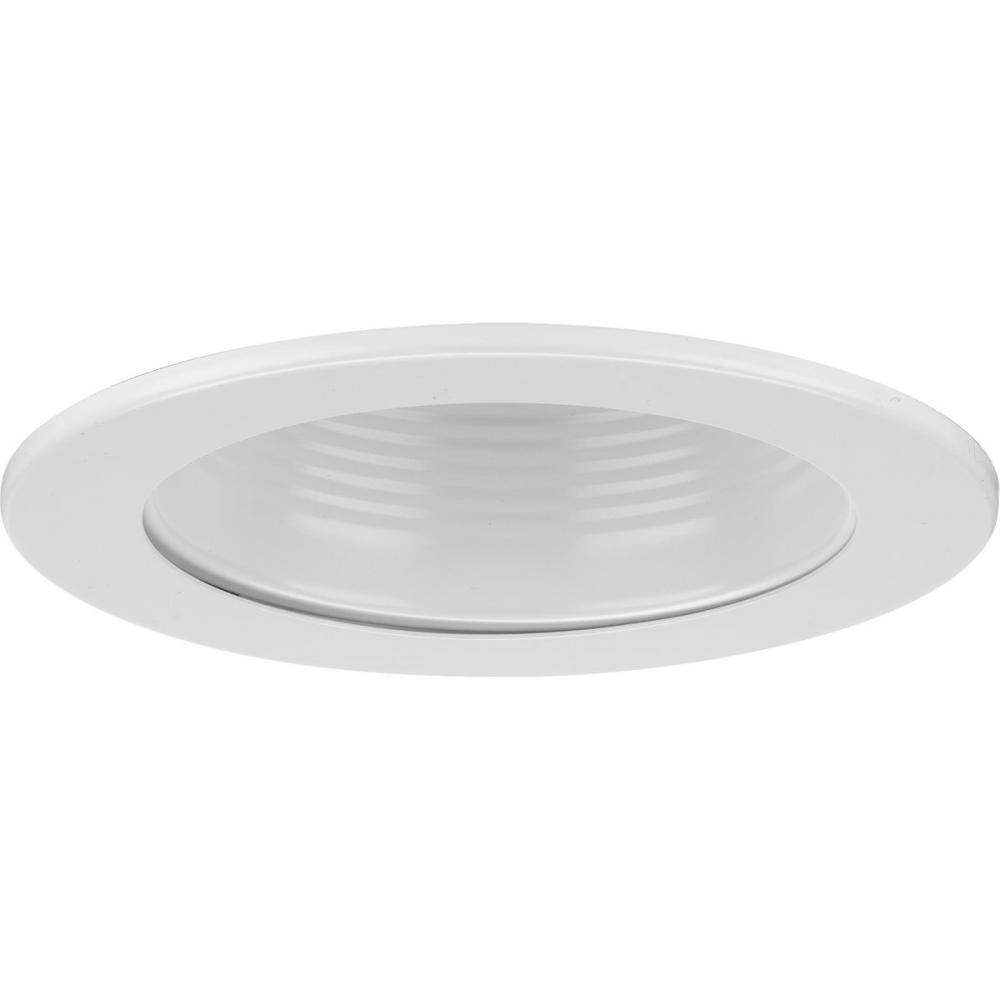 4&#34; Satin White Recessed Step Baffle Trim for 4&#34; Housing (P804N series)