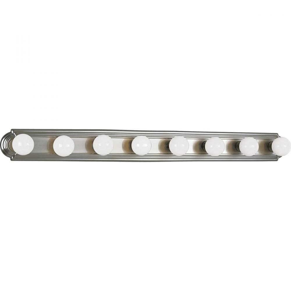 Eight Light Brushed Nickel Vanity