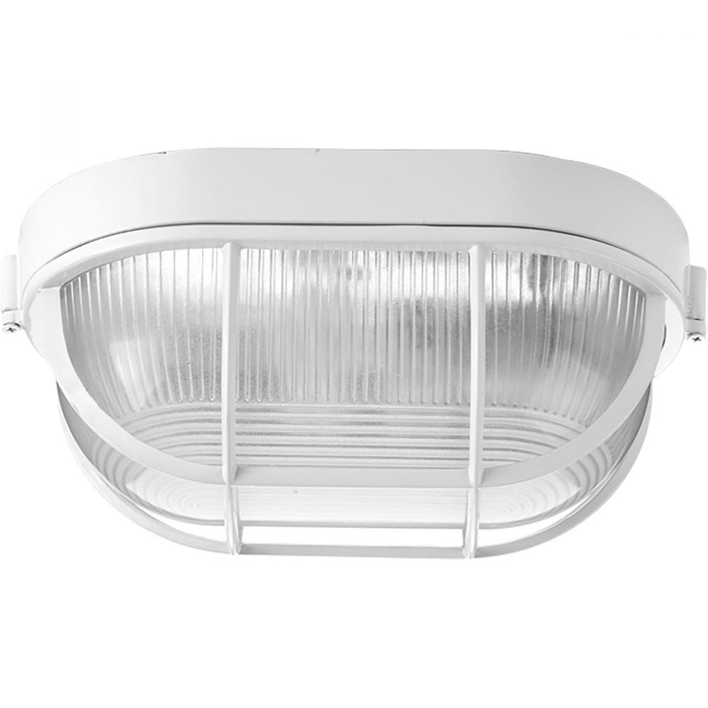 One-Light Bulkhead 6-3/8&#34; Flush Mount