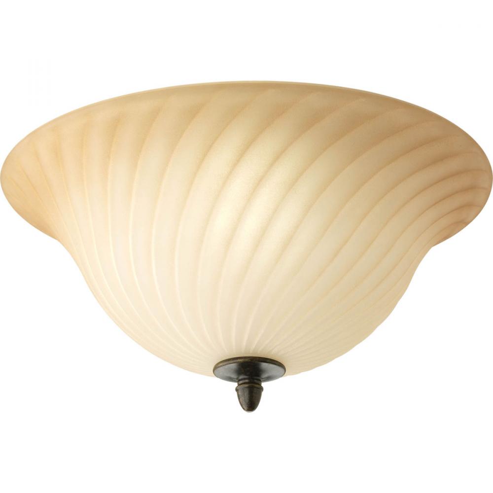 Kensington Collection Two-Light 14&#34; Close-to-Ceiling