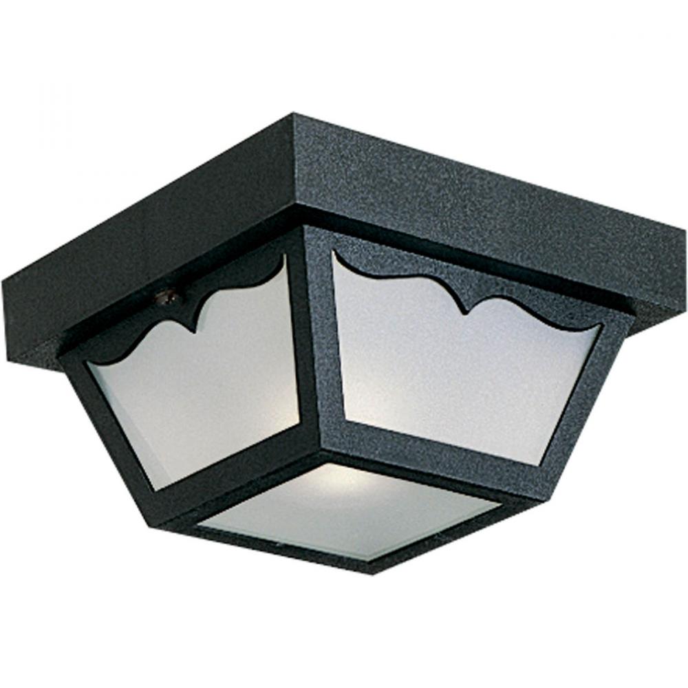 One-Light 8-1/4&#34; Flush Mount for Indoor/Outdoor use