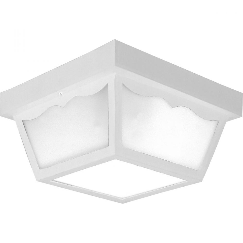 Two-Light 10-1/4&#34; Flush Mount for Indoor/Outdoor use