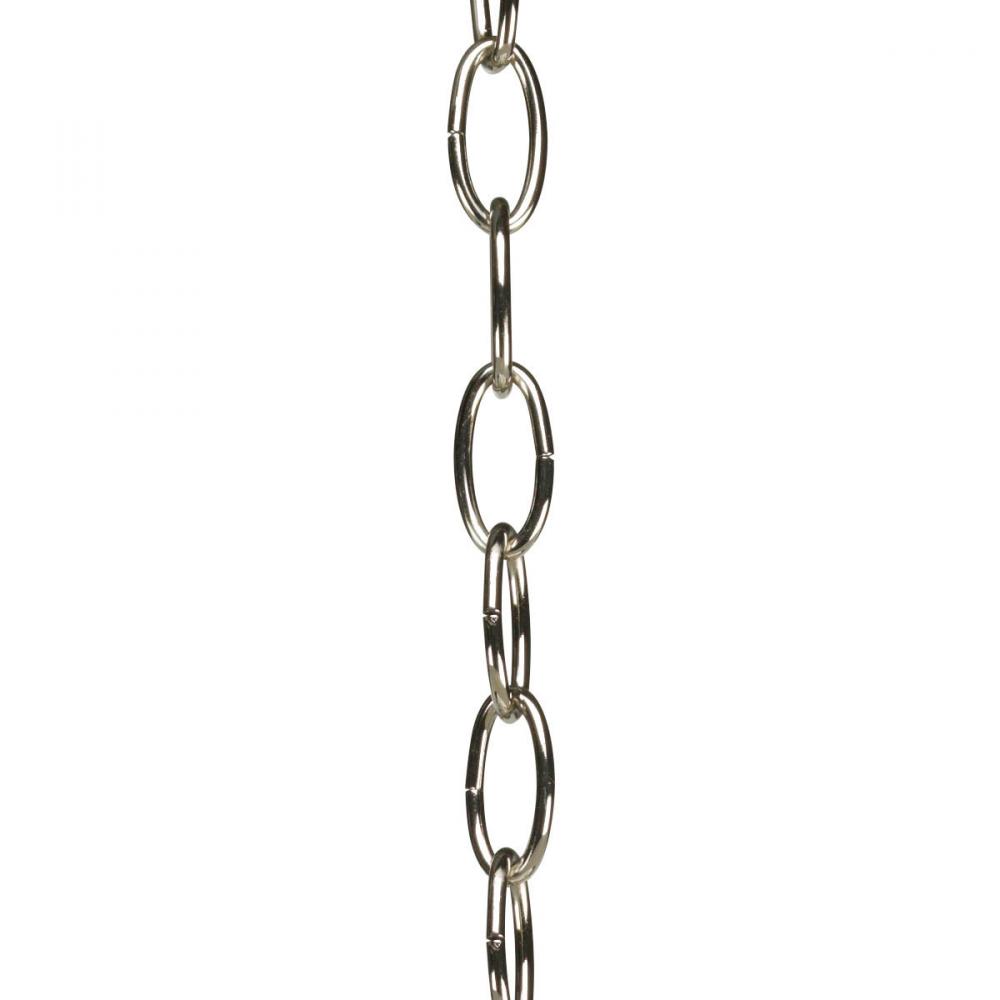 Accessory Chain - 10&#39; of 9 Gauge Chain in Polished Nickel