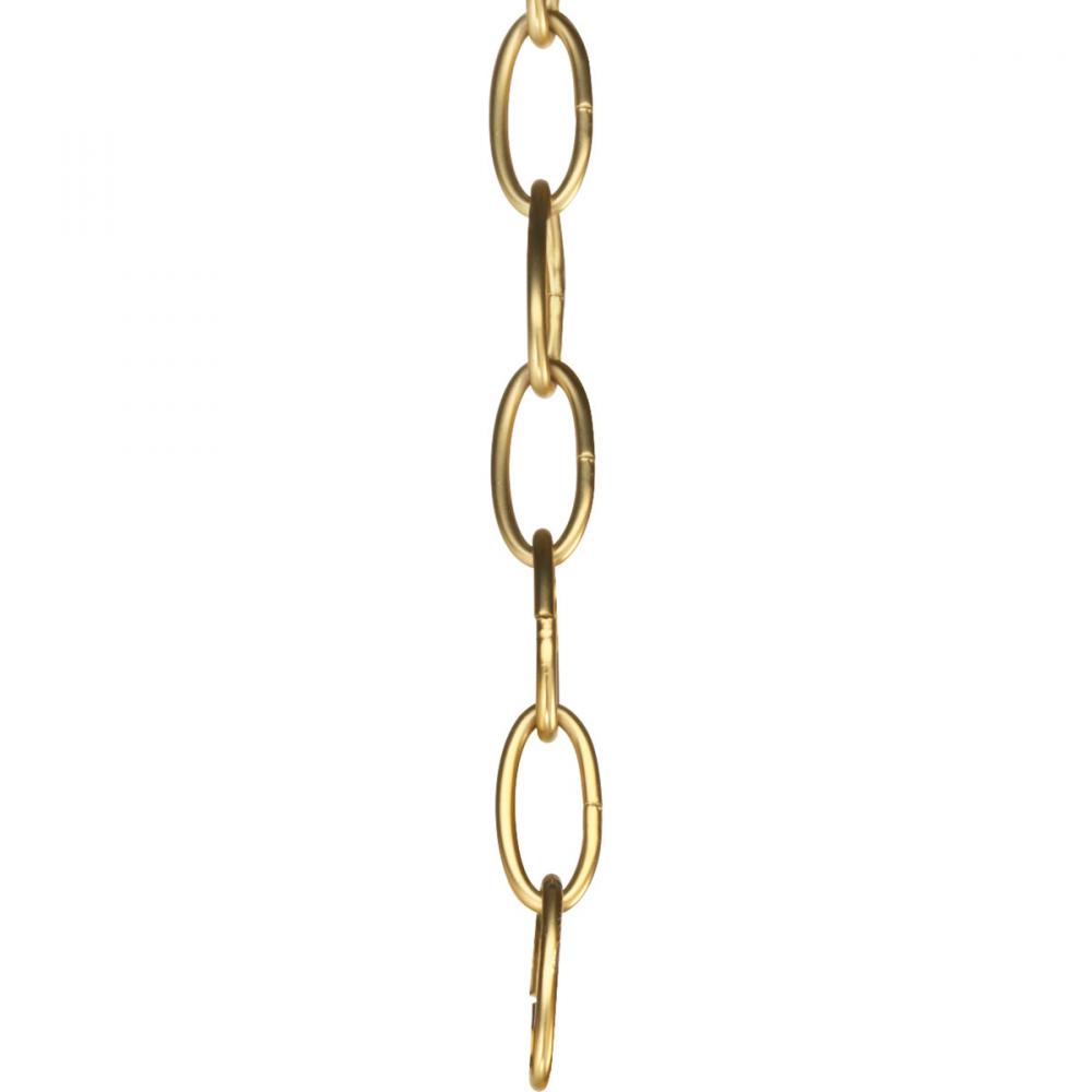 Accessory Chain - 10&#39; of 9 Gauge Chain in Natural Brass