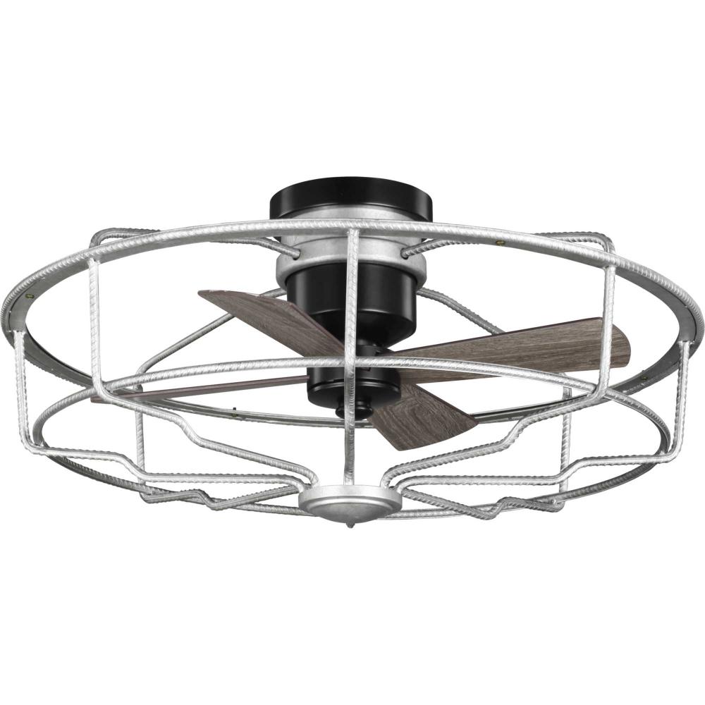 Loring Collection 33&#34; Four-Blade Galvanized Ceiling Fan