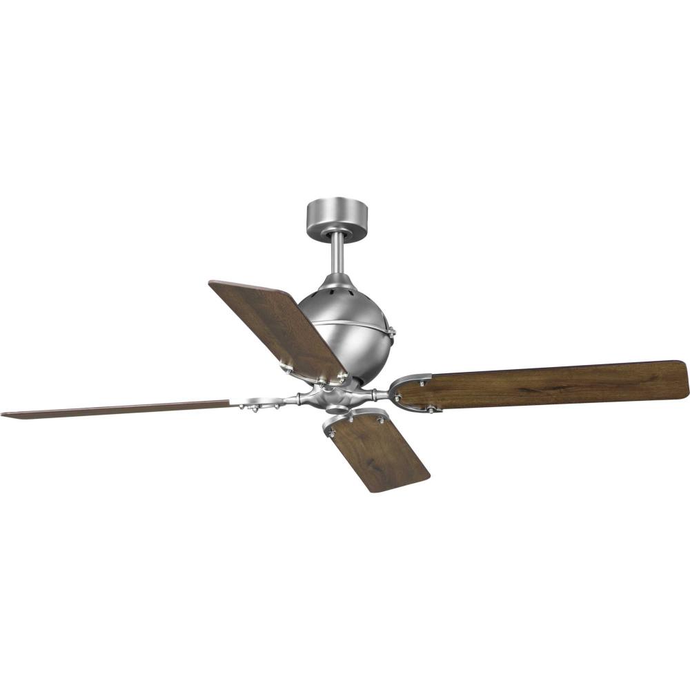 Royer Collection 56&#34; Four-Blade Antique Nickel Ceiling Fan