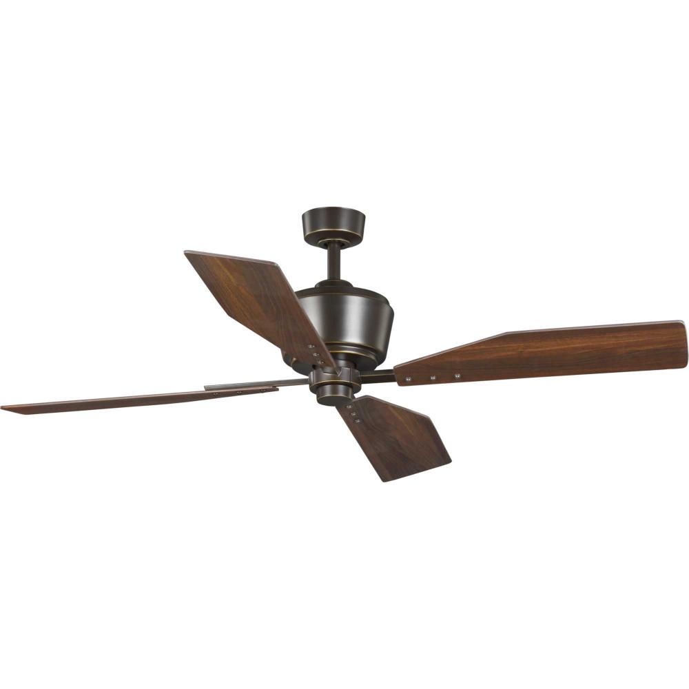 Chapin Collection 56&#34; Four-Blade Oil Rubbed Bronze Ceiling Fan
