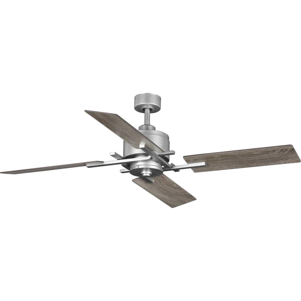 Bedwin Collection 56&#34; Four-Blade Galvanized Ceiling Fan