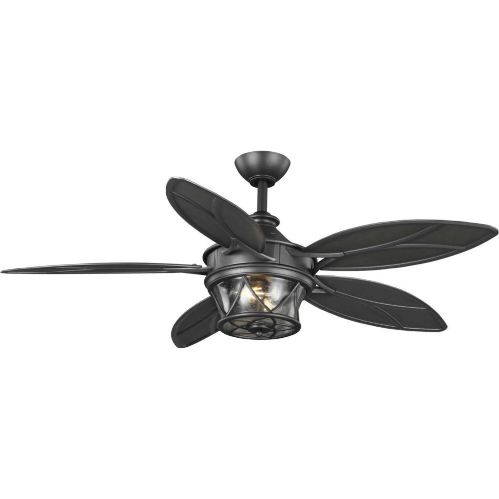 Alfresco Collection 54&#34; Indoor/Outdoor Five-Blade Blistered Iron Ceiling Fan