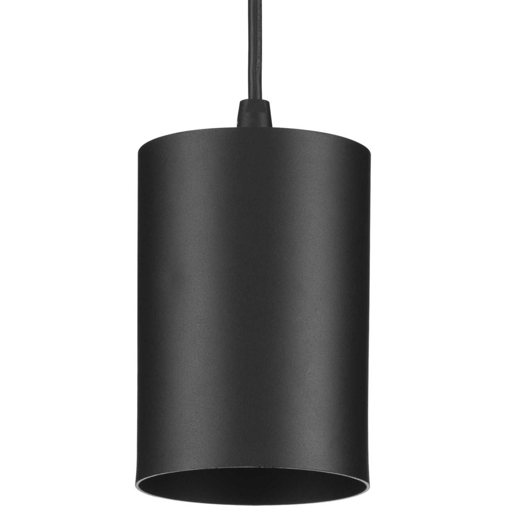 5&#34;  Black Outdoor Aluminum Cylinder Cord-Mount Hanging Light