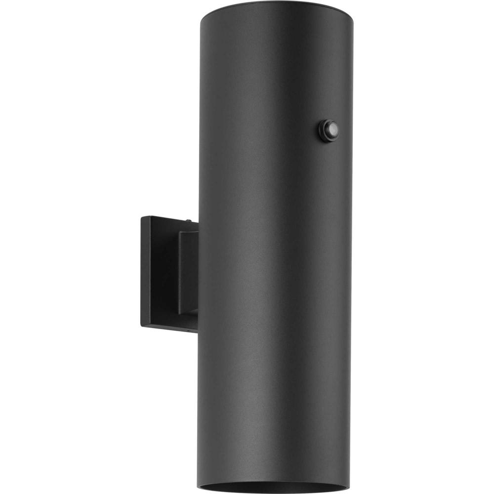 6&#34;  Black LED Outdoor Aluminum Up/Down Wall Mount Cylinder with Photocell