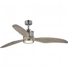 Progress P250002-009-30 - Farris Collection Three-Blade Carved Wood 60" Ceiling Fan