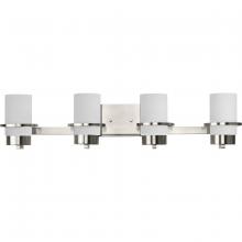 Progress P300416-009 - Reiss Collection Four-Light Modern Farmhouse Brushed Nickel Vanity Light