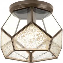 Progress P3868-20 - Cinq Collection Antique Bronze One-Light 12" Flush Mount